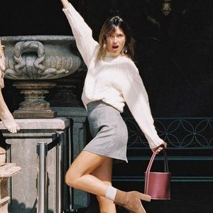 Rouje Plaid Mini Skirt, sz 38